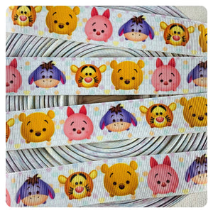 Ribbon by the Yard - Pooh and Friends Cuties