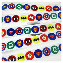 Load image into Gallery viewer, Ribbon by the Yard - Superhero Logos

