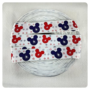 Ribbon by the Yard - Pink and Purple Mickey Heads