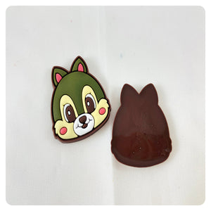 Set of 2 - PVC Resin - Chip - Chipmunk - Brown Nose