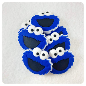 Set of 2 - PVC Resin - Educational Blue Monster