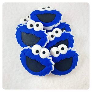 Set of 2 - PVC Resin - Educational Blue Monster