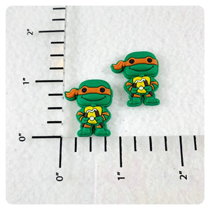 Set of 2 - PVC Resin - TMNT - Turtle - Michelangelo