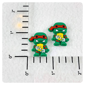 Set of 2 - PVC Resin - TMNT - Turtle - Raphael