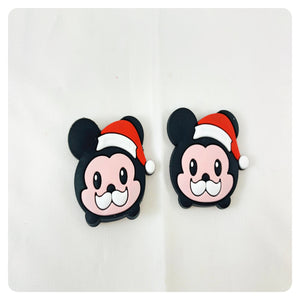 Set of 2 - PVC Resin - Mr. Mouse - Christmas