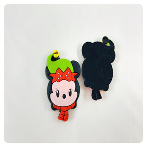 Set of 2 - PVC Resin - Mrs. Mouse - Christmas