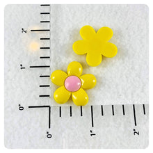 Load image into Gallery viewer, Set of 2 - PVC Resin - Yellow Flower
