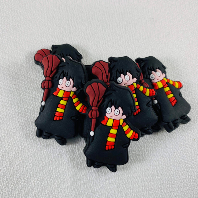 Set of 2 - PVC Resin - HP - Wizard Boy with Scarf