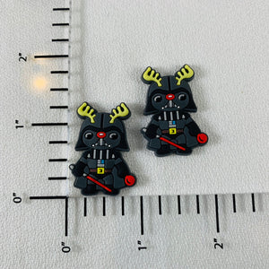 Set of 2 - PVC Resin - SW - Darth Vader - Sith Lord Christmas