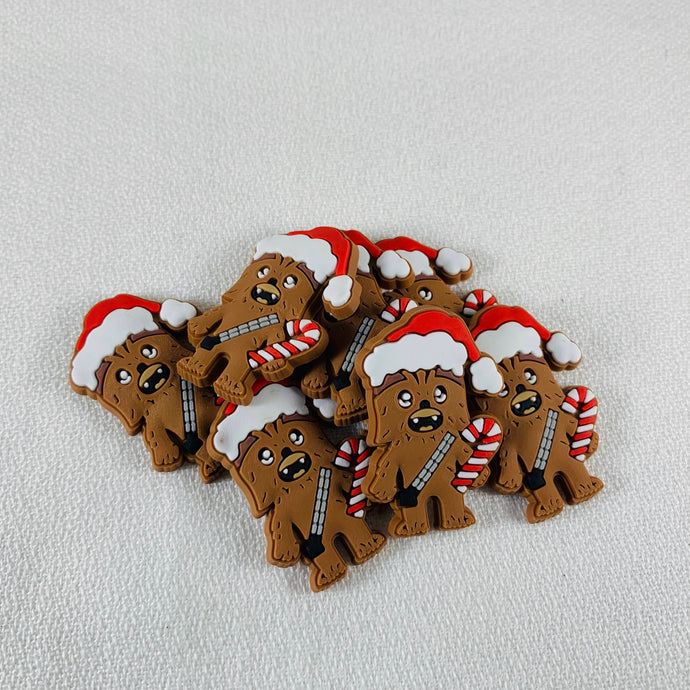 Set of 2 - PVC Resin - SW- Chewbacca - Christmas