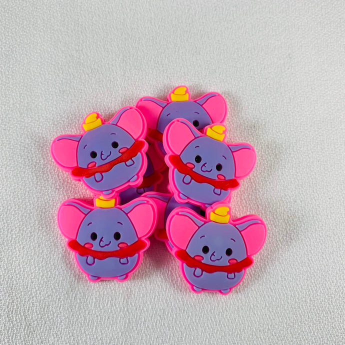 Set of 2 - PVC Resin - Dumbo - Flying Elephant