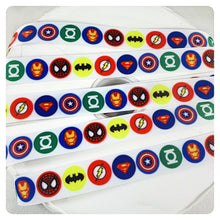 Load image into Gallery viewer, Ribbon by the Yard - Superhero Logos
