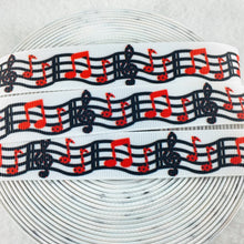 Load image into Gallery viewer, Ribbon by the Yard - Music Ribbon - Treble Clef - Scales
