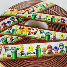 Load image into Gallery viewer, Ribbon by the Yard - 7/8&quot; - Super Mario - Video Games

