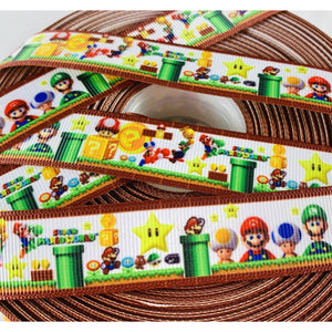Ribbon by the Yard - 7/8" - Super Mario - Video Games