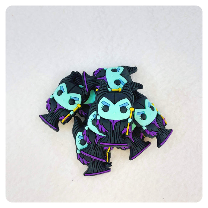 Set of 2 - PVC Resin - Maleficent - Villain