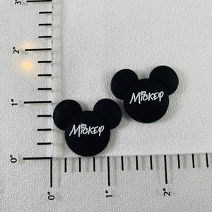 Set of 2 - PVC Resin - Mr. Mouse - Name
