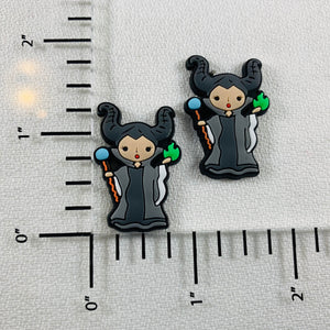 Set of 2 - PVC Resin - Maleficent - Villain