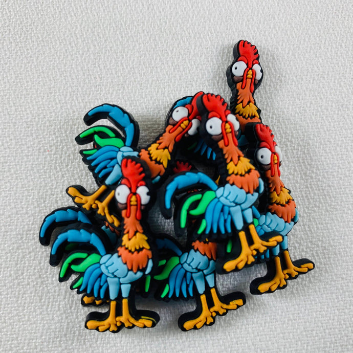 Set of 2 - PVC Resin - Hei Hei - Moana - Chicken