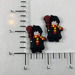 Set of 2 - PVC Resin - HP - Wizard Boy with Scarf