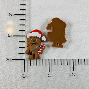 Set of 2 - PVC Resin - SW- Chewbacca - Christmas