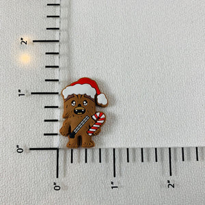 Set of 2 - PVC Resin - SW- Chewbacca - Christmas