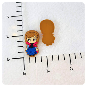 Set of 2 - PVC Resin - Anna - Frozen - Princess