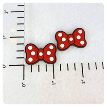 Load image into Gallery viewer, Set of 2 - PVC Resin - Mrs. Mouse - Red Bow
