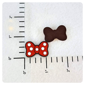 Set of 2 - PVC Resin - Mrs. Mouse - Red Bow