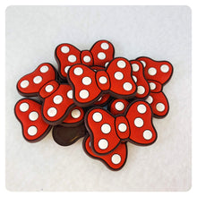 Load image into Gallery viewer, Set of 2 - PVC Resin - Mrs. Mouse - Red Bow
