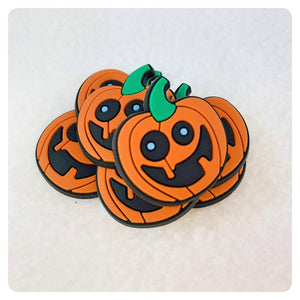 Set of 2 - PVC Resin - Pumpkin - Halloween