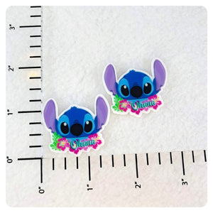 Set of 2 - Planar Resin - Stitch - Ohana