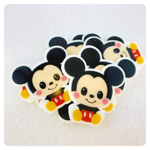 Set of 2 - Planar Resin - Mr. Mouse - Cutie - Pink Cheeks