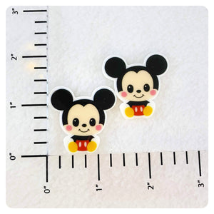 Set of 2 - Planar Resin - Mr. Mouse - Cutie - Pink Cheeks