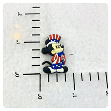 Load image into Gallery viewer, Set of 2 - PVC Resin - Mr. Mouse - America - Flag
