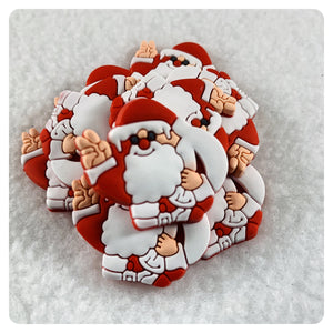 Set of 2 - PVC Resin - Santa Claus - Christmas