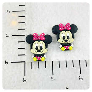 Set of 2 - PVC Resin - Mrs. Mouse