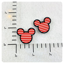 Load image into Gallery viewer, Set of 2 - Planar Resin - Mr. Mouse - Stripes with Hole
