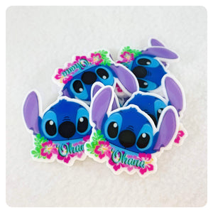 Set of 2 - Planar Resin - Stitch - Ohana