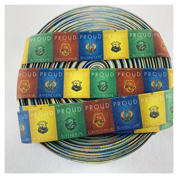Ribbon by the Yard - HP - Wizard School - School Logos