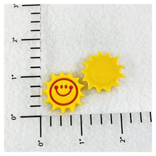 Load image into Gallery viewer, Set of 2 - PVC Resin - Happy Yellow Sun
