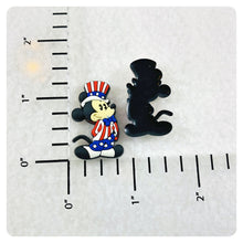 Load image into Gallery viewer, Set of 2 - PVC Resin - Mr. Mouse - America - Flag
