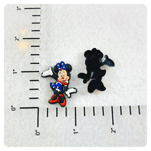 Load image into Gallery viewer, Set of 2 - PVC Resin - Mrs. Mouse - America - Flag
