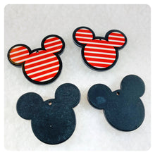 Load image into Gallery viewer, Set of 2 - Planar Resin - Mr. Mouse - Stripes with Hole
