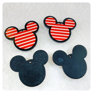 Set of 2 - Planar Resin - Mr. Mouse - Stripes with Hole