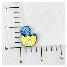 Load image into Gallery viewer, Set of 2 - PVC Resin - Blue Dinosaur - Half Egg
