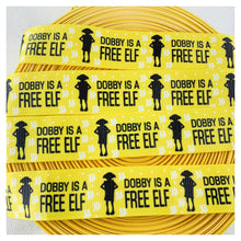 Load image into Gallery viewer, Ribbon by the Yard - HP - House Elf - Free Elf
