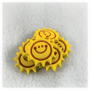 Set of 2 - PVC Resin - Happy Yellow Sun