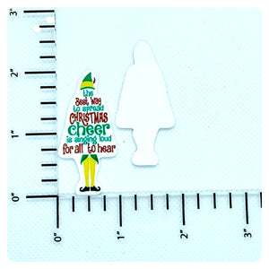 Set of 2 - Planar Resin - Elf - Tree - Saying
