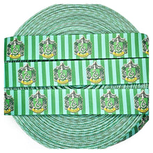 Load image into Gallery viewer, Ribbon by the Yard - HP - Wizard School - Slytherin
